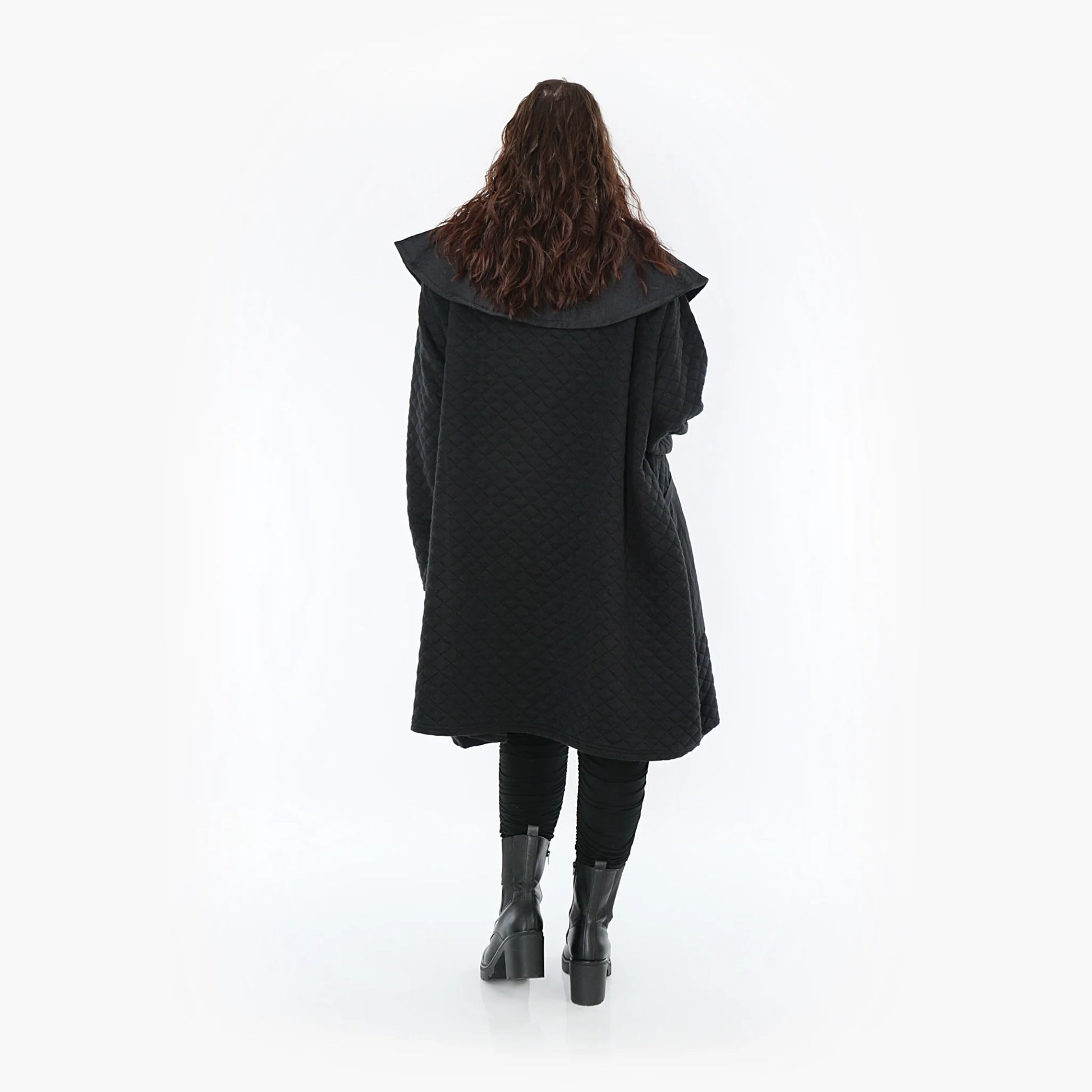 Ballonmantel von AKH Fashion aus Materialmix, 1394.07002, Schwarz, Schick, Modern, Bequem