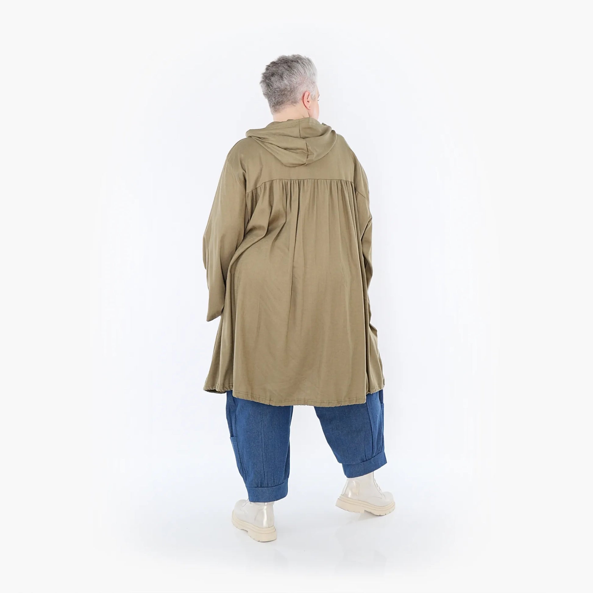 AKH Fashion Jacke in gerader Form, aus Baumwolle, 1465.07045, Pistazie, Ausgefallen