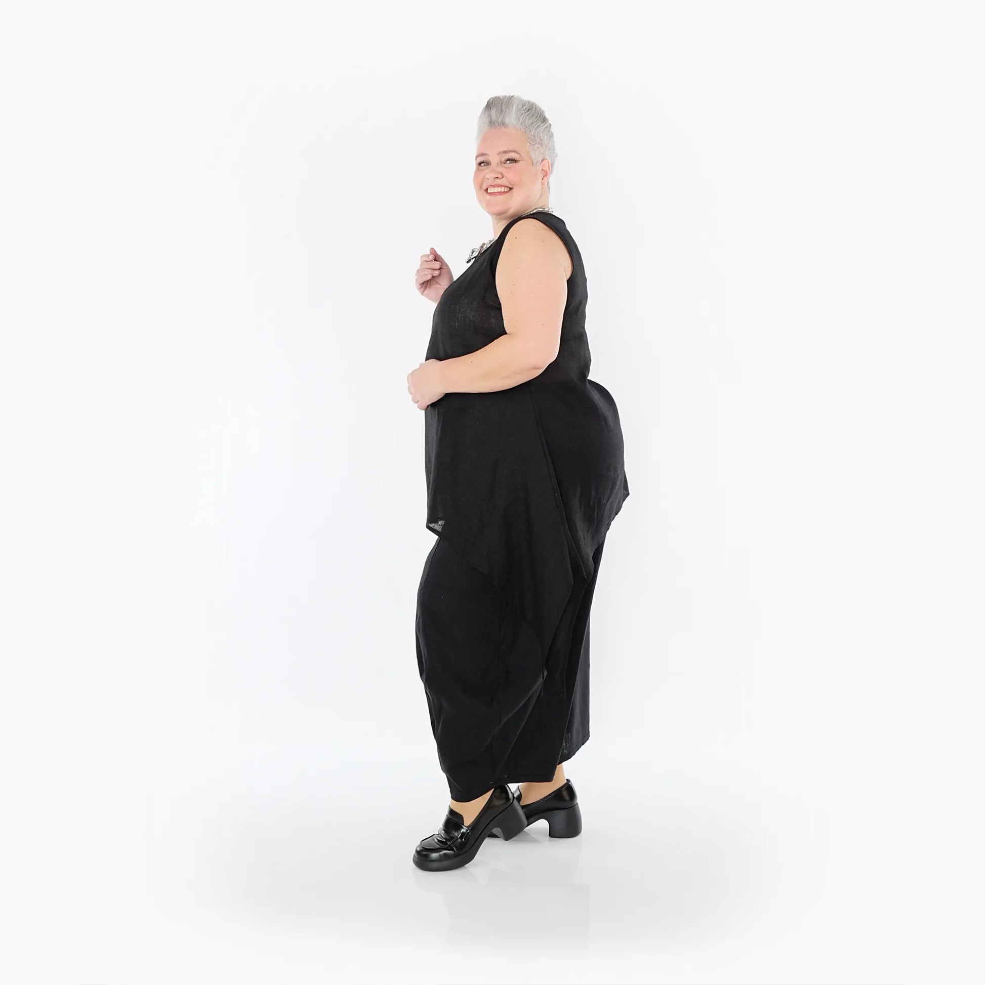 Ballonhose von AKH Fashion aus Viskose, 1468.08069, Schwarz, Ausgefallen, Zeitlos, Schick