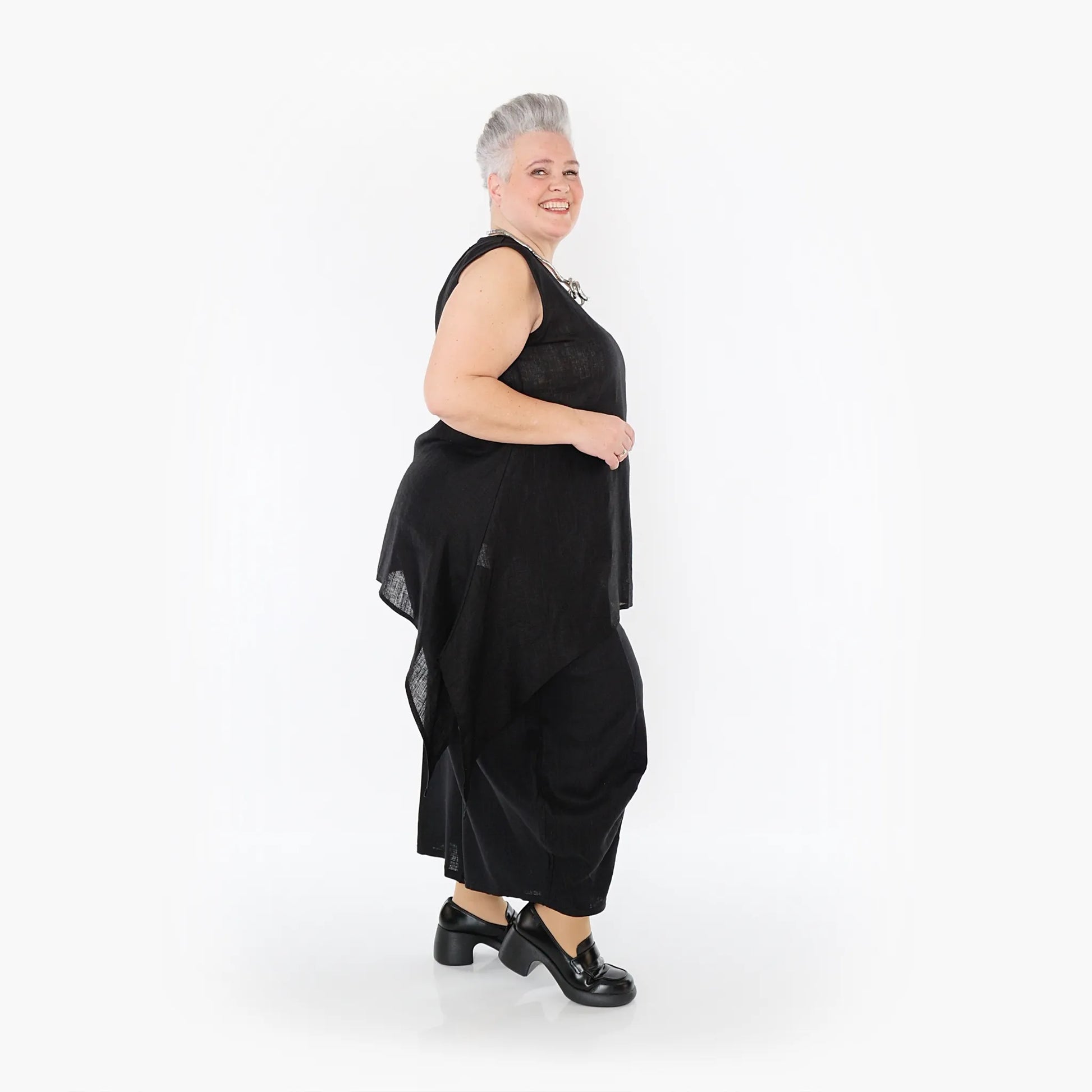 Ballonhose von AKH Fashion aus Viskose, 1468.08069, Schwarz, Ausgefallen, Zeitlos, Schick