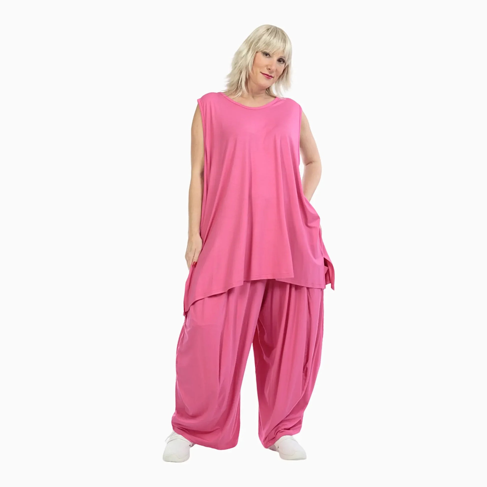 Ballonhose von AKH Fashion aus Viskose, 1233.08069, Fuchsia, Schick, Modern, Bequem