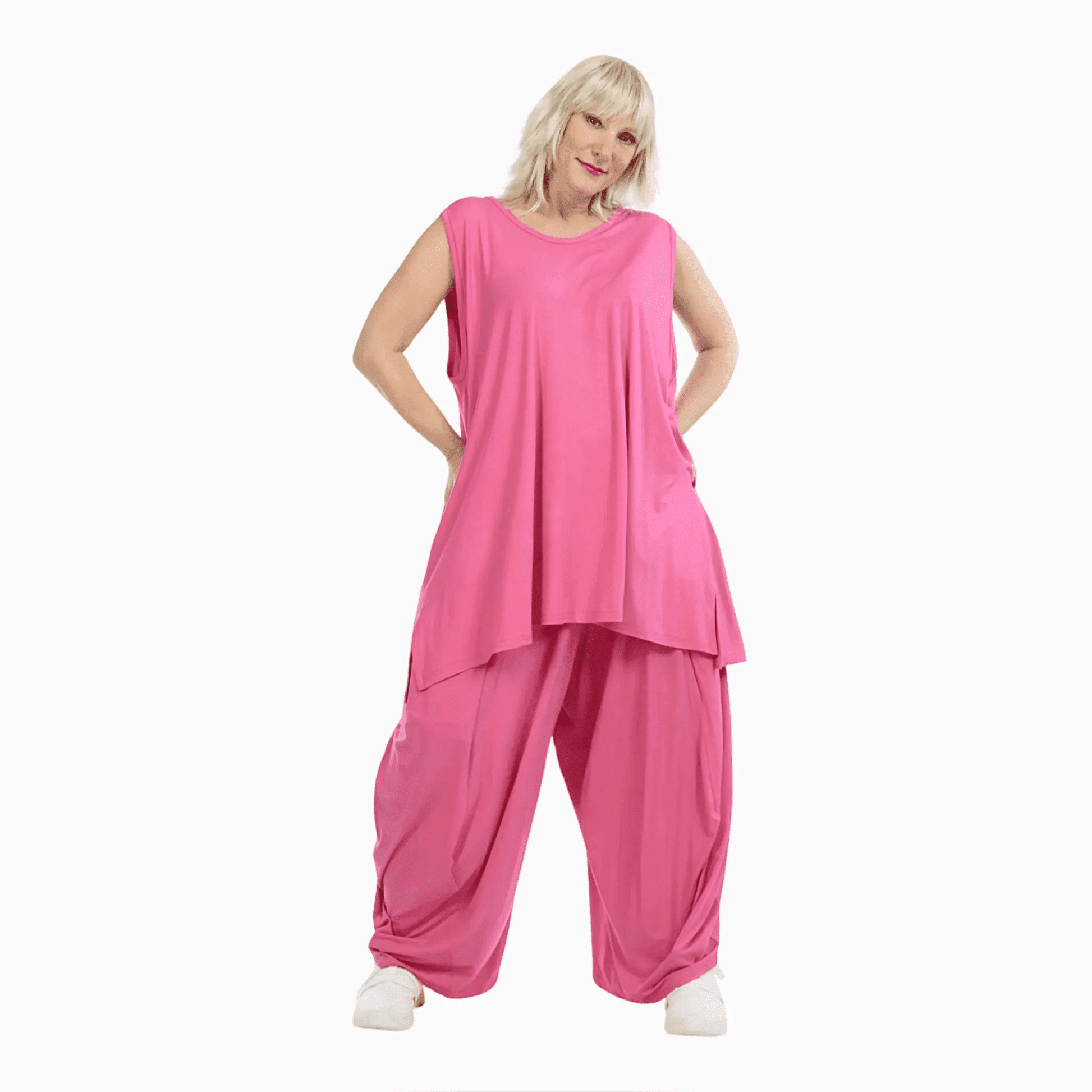 Ballonhose von AKH Fashion aus Viskose, 1233.08069, Fuchsia, Schick, Modern, Bequem