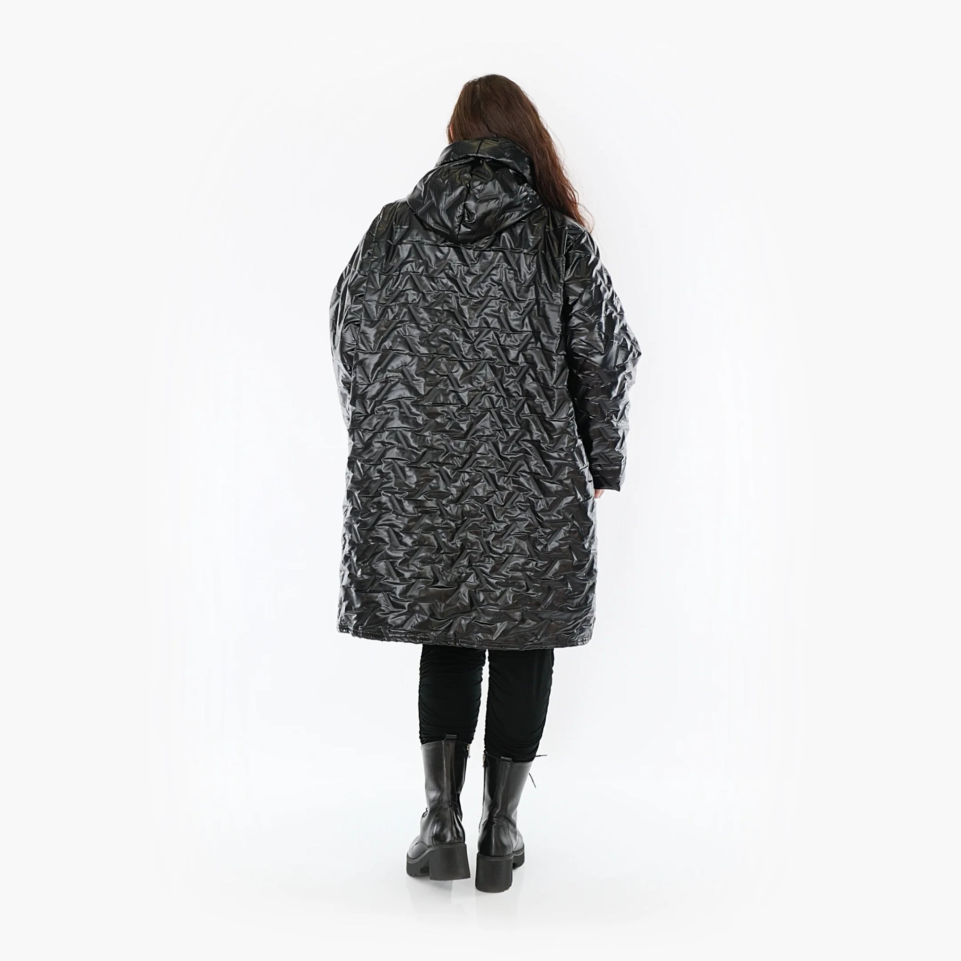 Ballonjacke von AKH Fashion aus Polyester, 1387.06660, Schwarz, Grafik, Schick, Modern