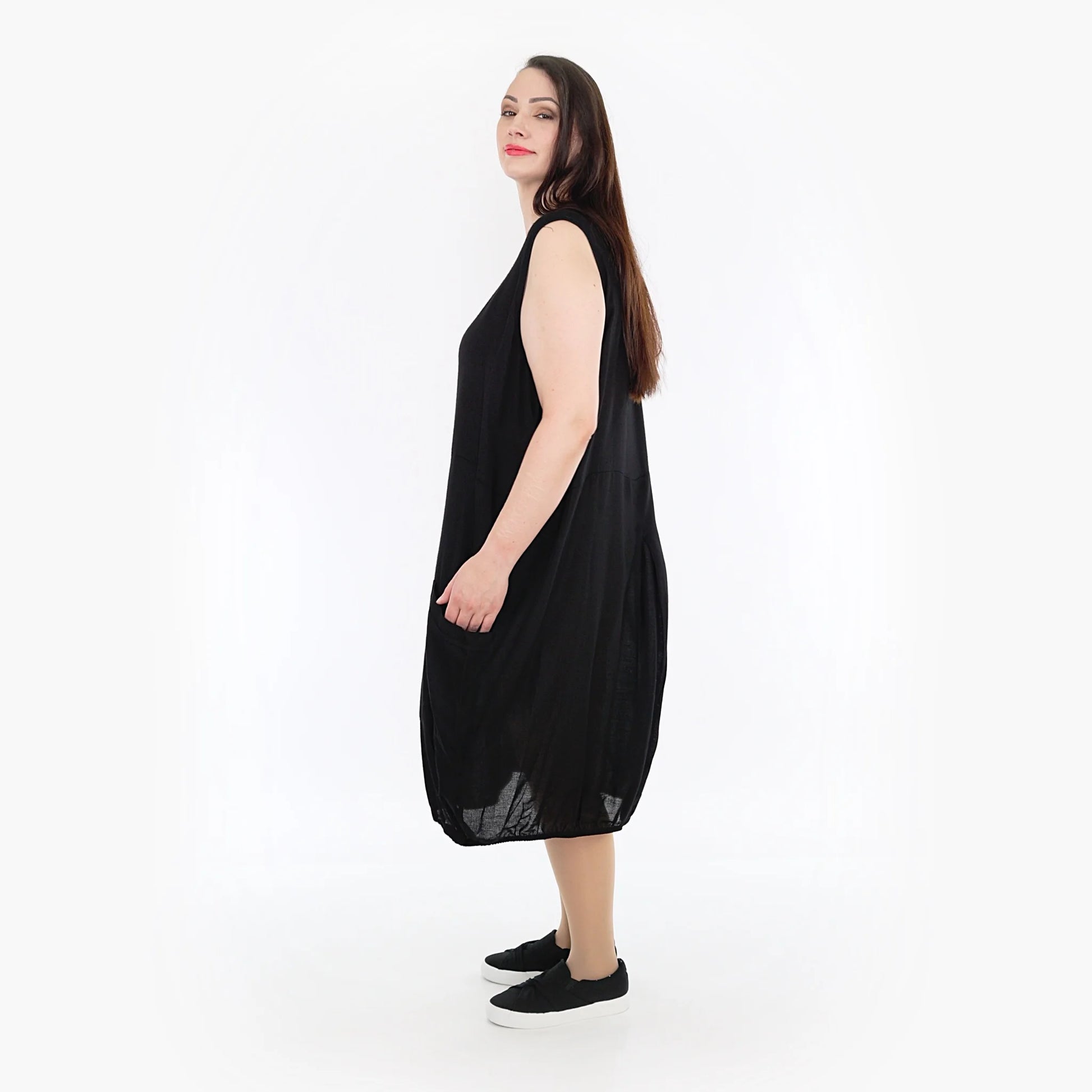Ballon Tunika von AKH Fashion aus Viskose, 1269.06942, Schwarz, Schick, Modern, Bequem