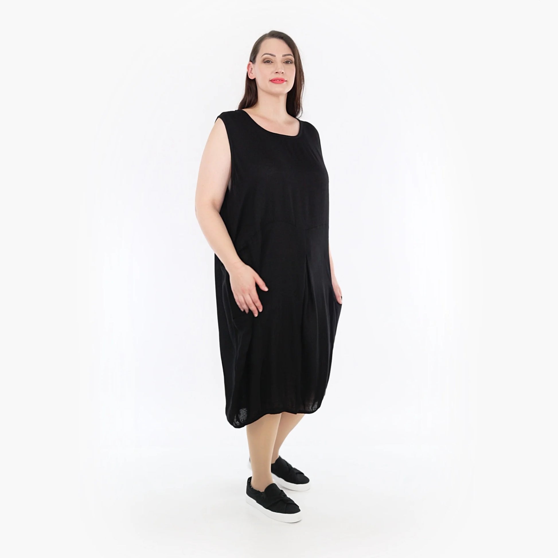 Ballon Tunika von AKH Fashion aus Viskose, 1269.06942, Schwarz, Schick, Modern, Bequem
