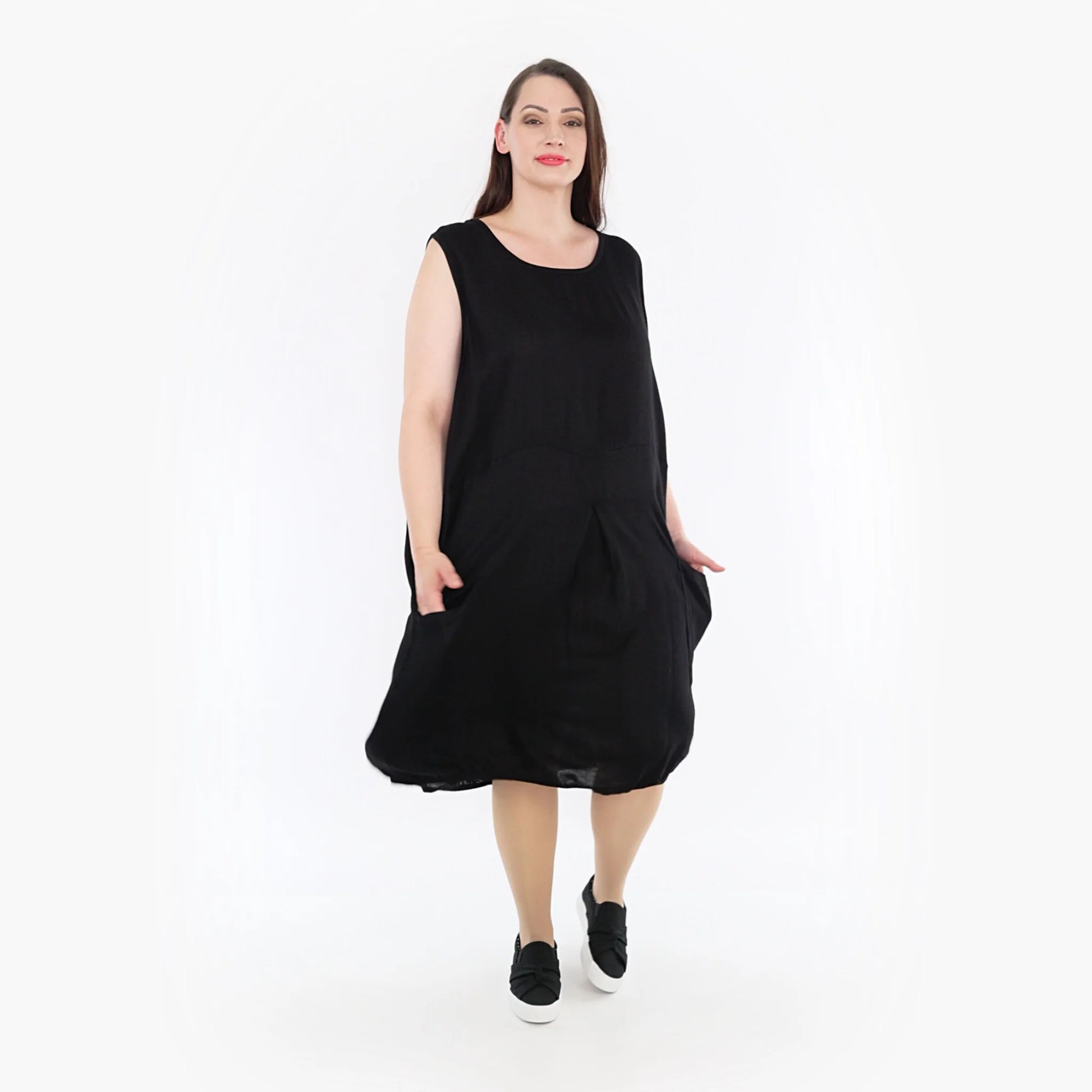 Ballon Tunika von AKH Fashion aus Viskose, 1269.06942, Schwarz, Schick, Modern, Bequem