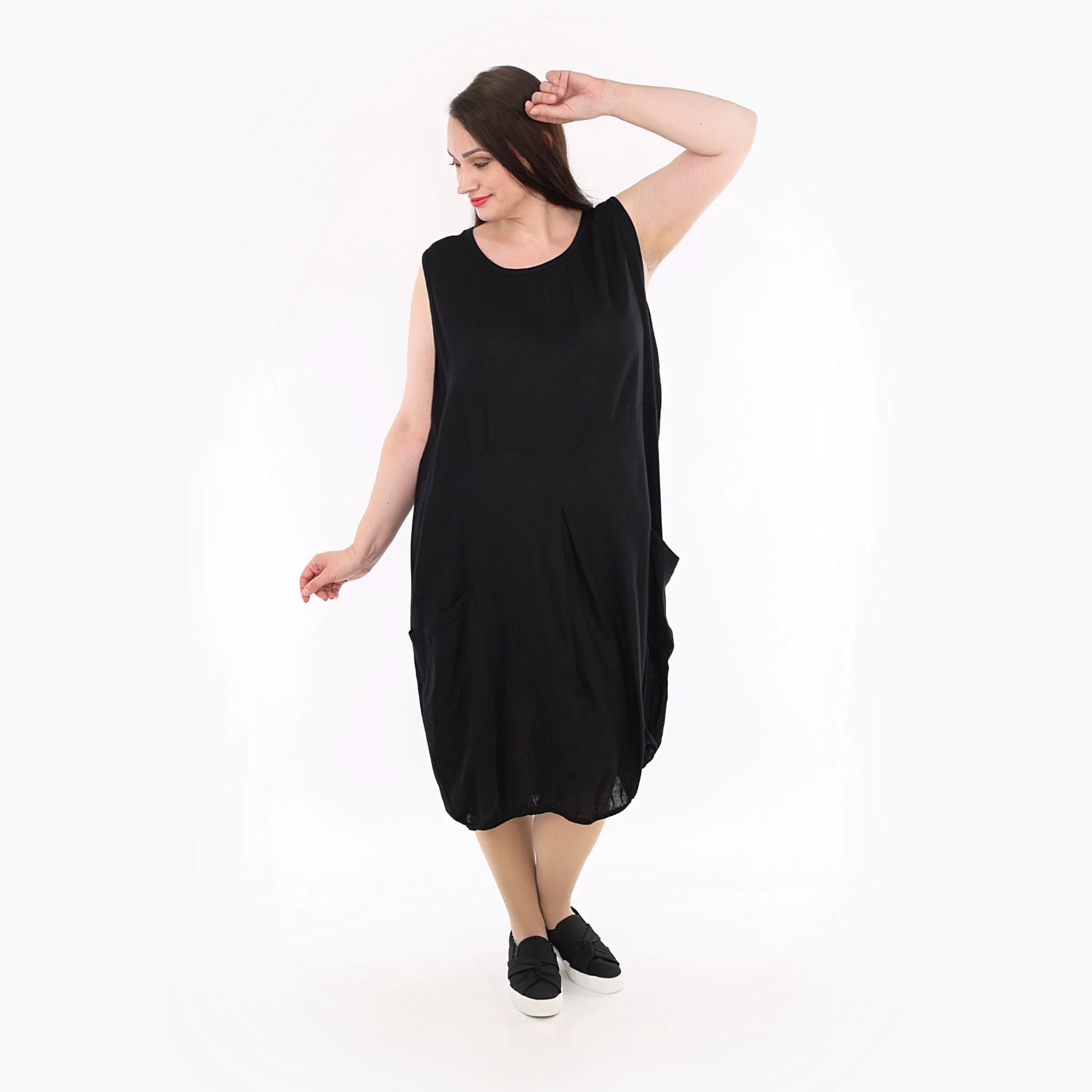 Ballon Tunika von AKH Fashion aus Viskose, 1269.06942, Schwarz, Schick, Modern, Bequem