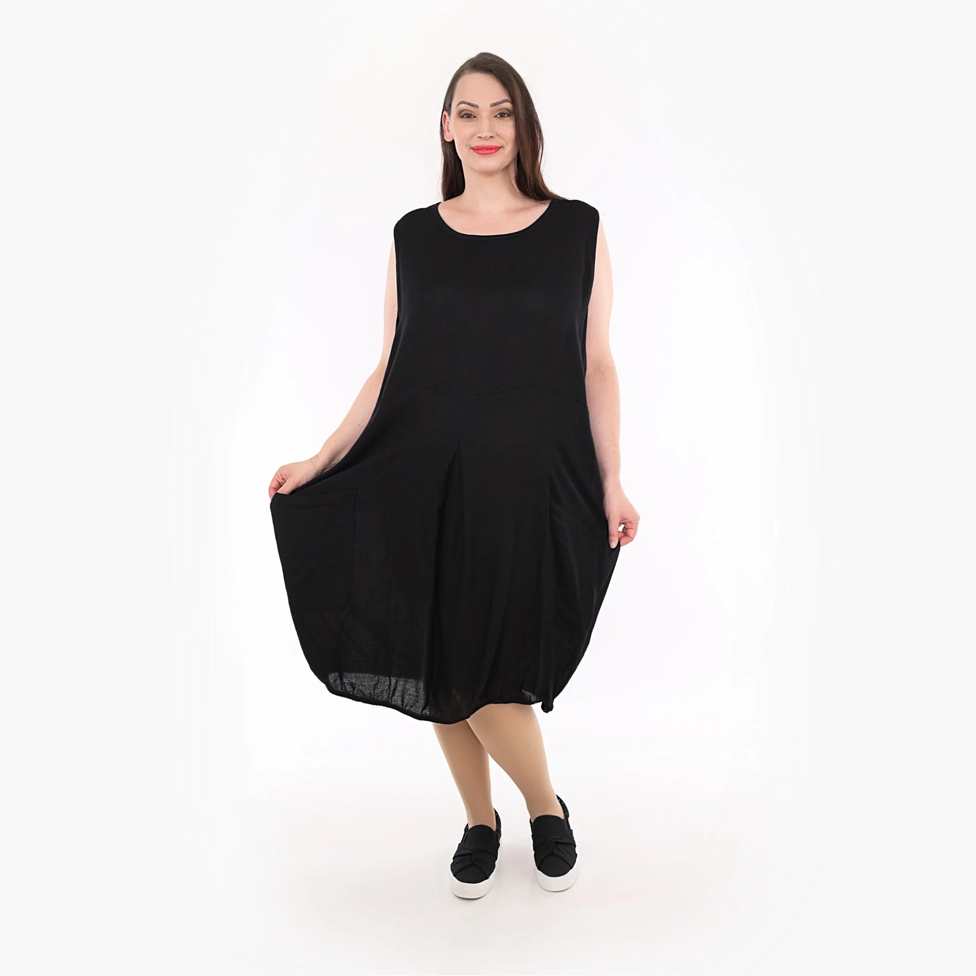 Ballon Tunika von AKH Fashion aus Viskose, 1269.06942, Schwarz, Schick, Modern, Bequem