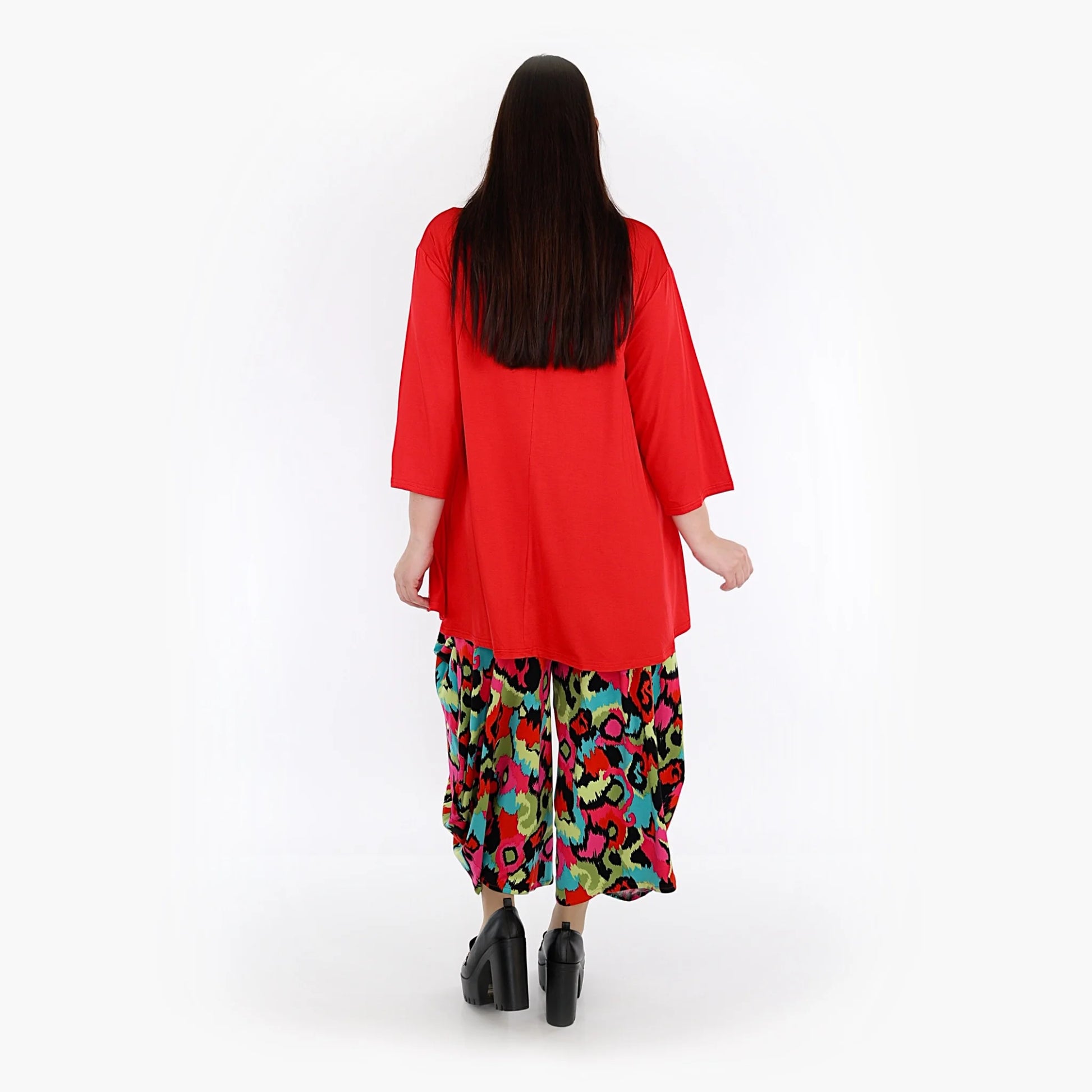 Ballonhose von AKH Fashion aus Viskose, 1319.08069, Mehrfarbig, Farbmix, Schick, Modern