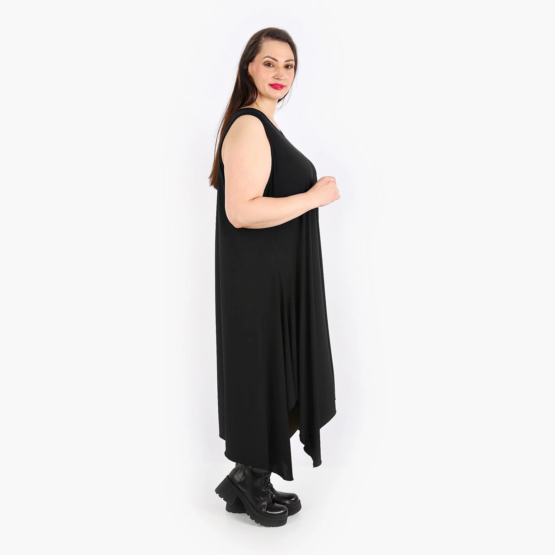 A-Form Tunika von AKH Fashion aus Materialmix, 1313.05927, Schwarz, Schick, Modern, Bequem