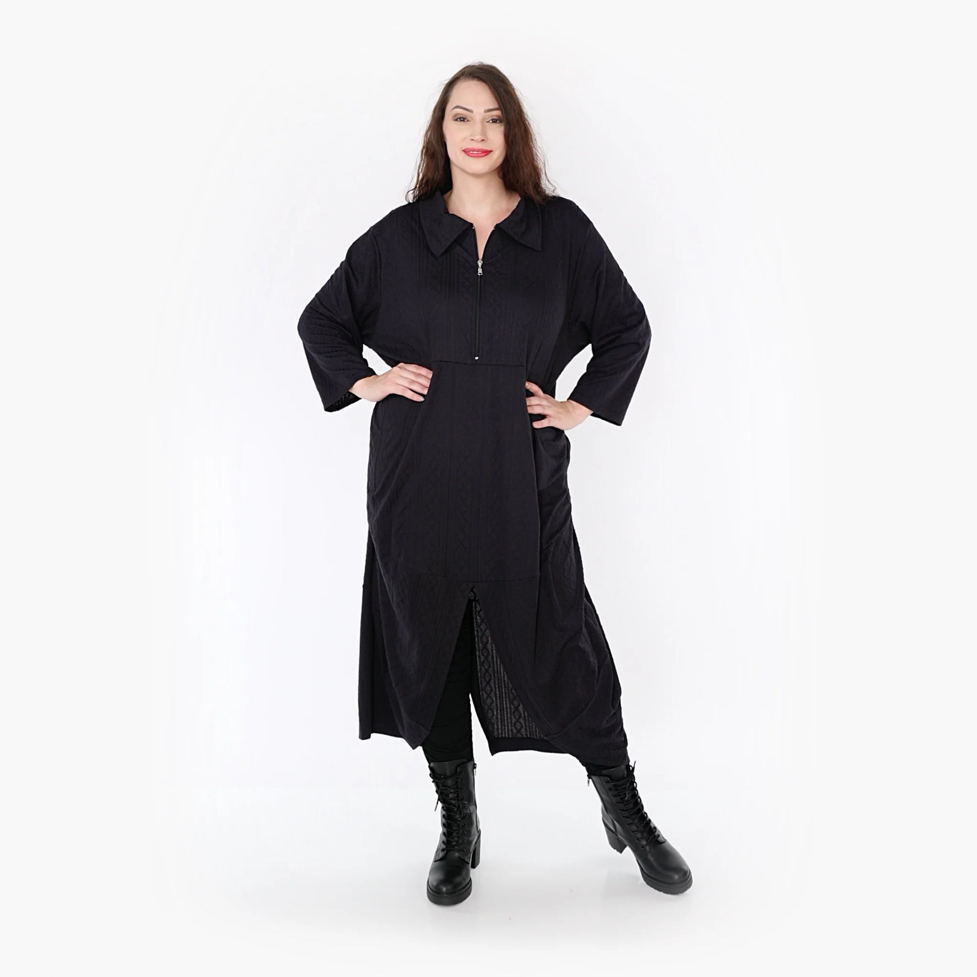 Ballonkleid von AKH Fashion aus Viskose, 1340.06975, Schwarz, Schick, Modern, Bequem