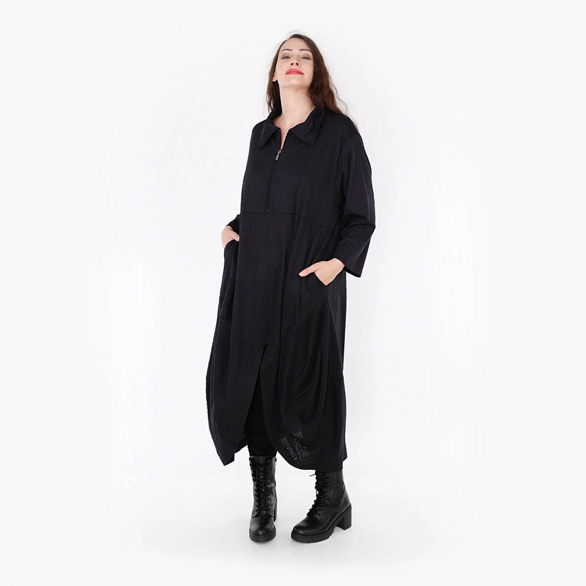 Ballonkleid von AKH Fashion aus Viskose, 1340.06975, Schwarz, Schick, Modern, Bequem