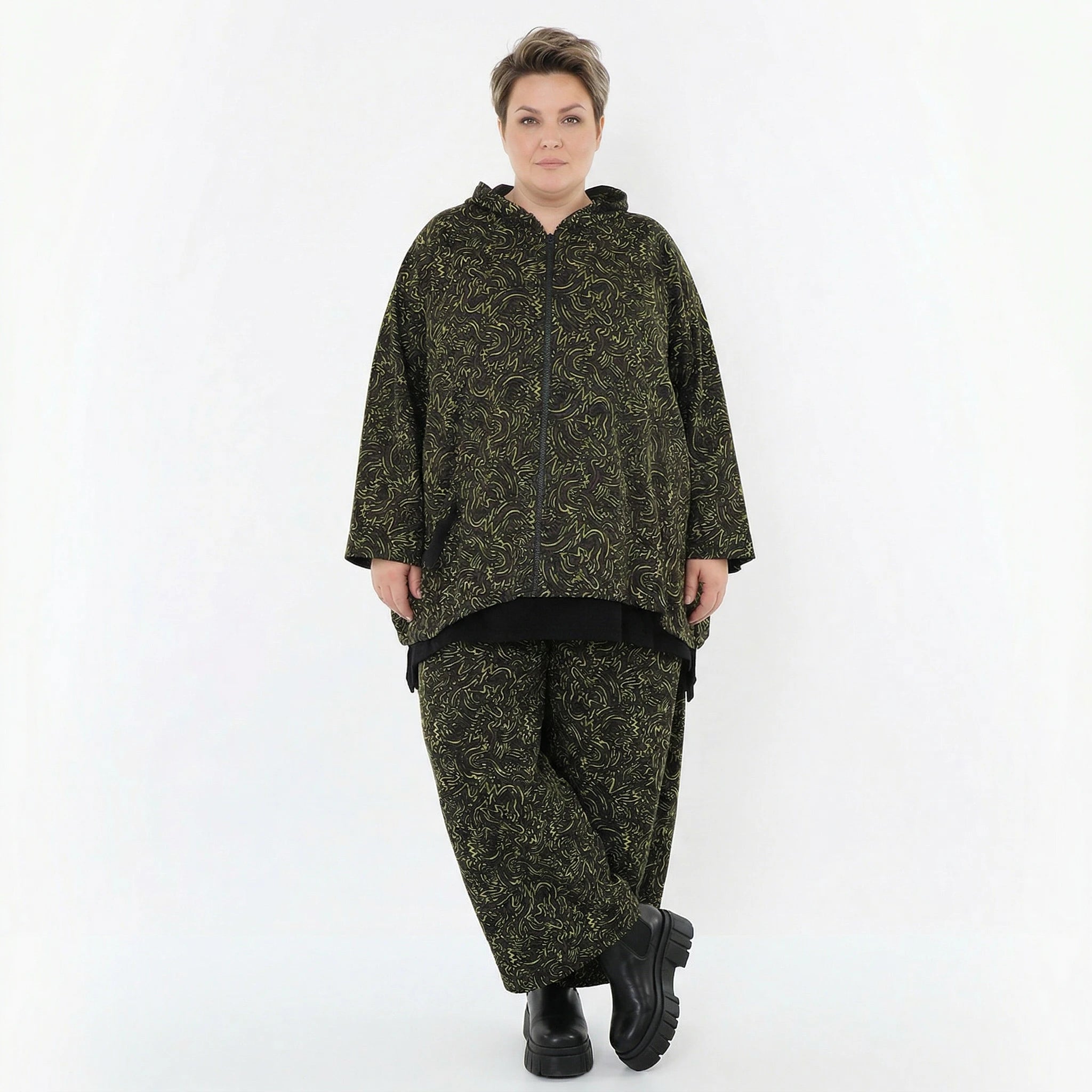 Marlene Hose von AKH Fashion aus Materialmix, 1516.07083, Neongrün