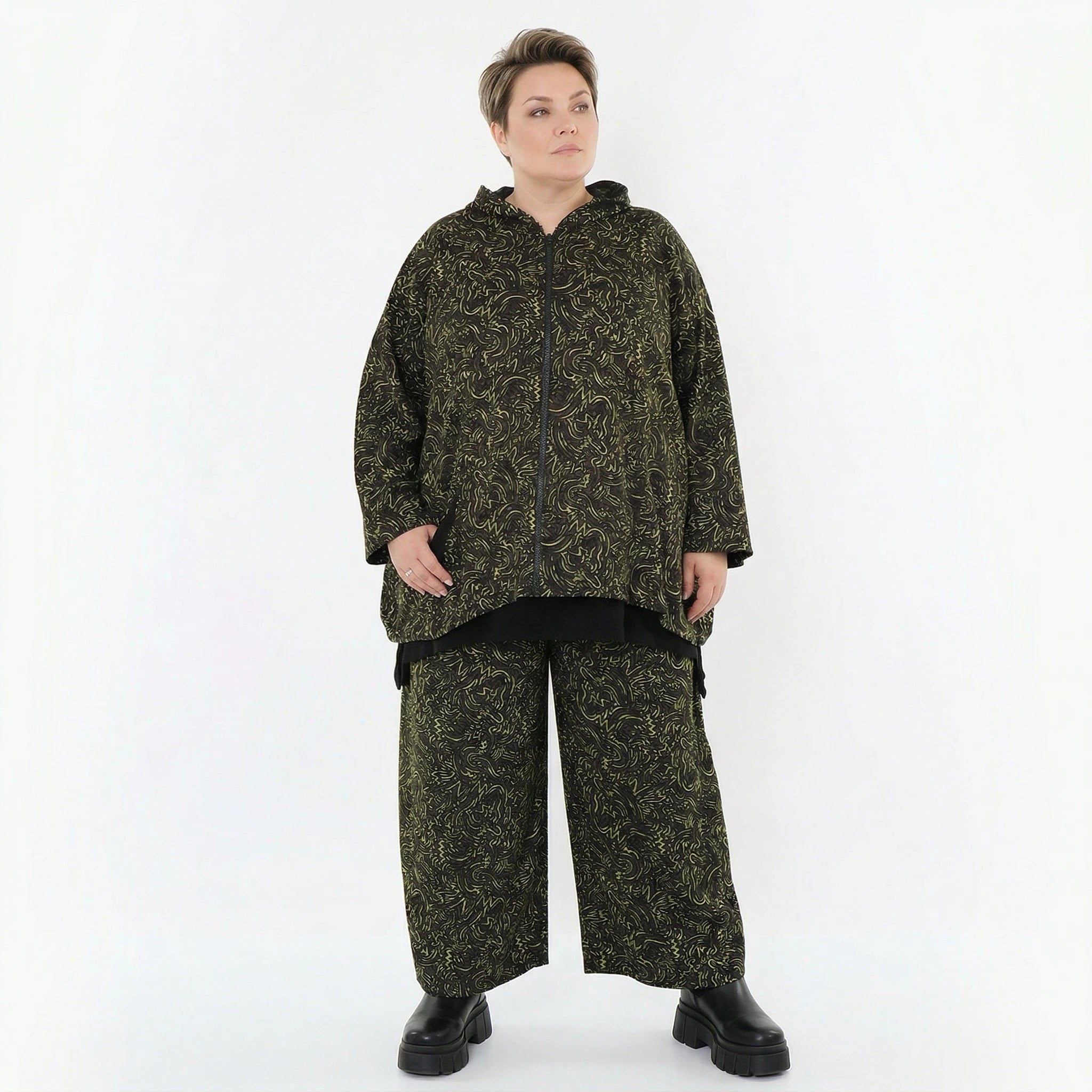 Marlene Hose von AKH Fashion aus Materialmix, 1516.07083, Neongrün