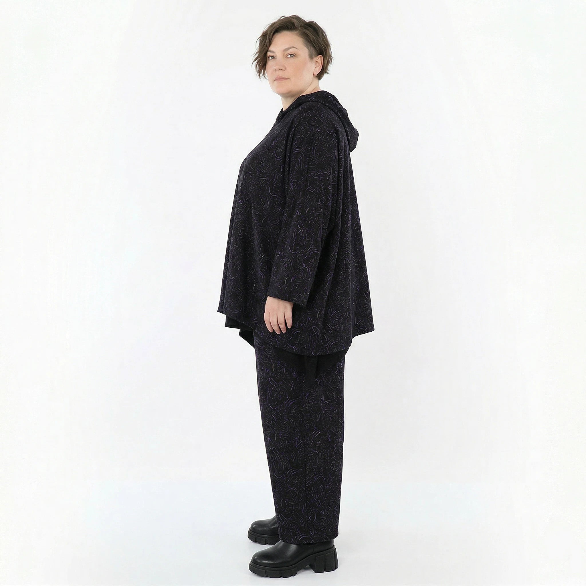 Marlene Hose von AKH Fashion aus Materialmix, 1516.07083, Violett