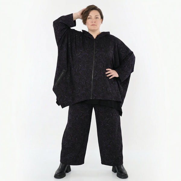 Marlene Hose von AKH Fashion aus Materialmix, 1516.07083, Violett