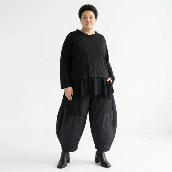 AKH Premium Jacke in gerader Form, aus Viskose, P1008.7006, Schwarz, Ausgefallen, Zeitlos