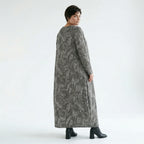 Ballonkleid von AKH Fashion aus Materialmix, 1501926, Grau/Schwarz/Weiß, Vichy-Streifen