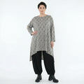 A-Form Shirt von AKH Fashion aus Materialmix, 1504656, Hellgrau/Schwarz/Weiß, Schick