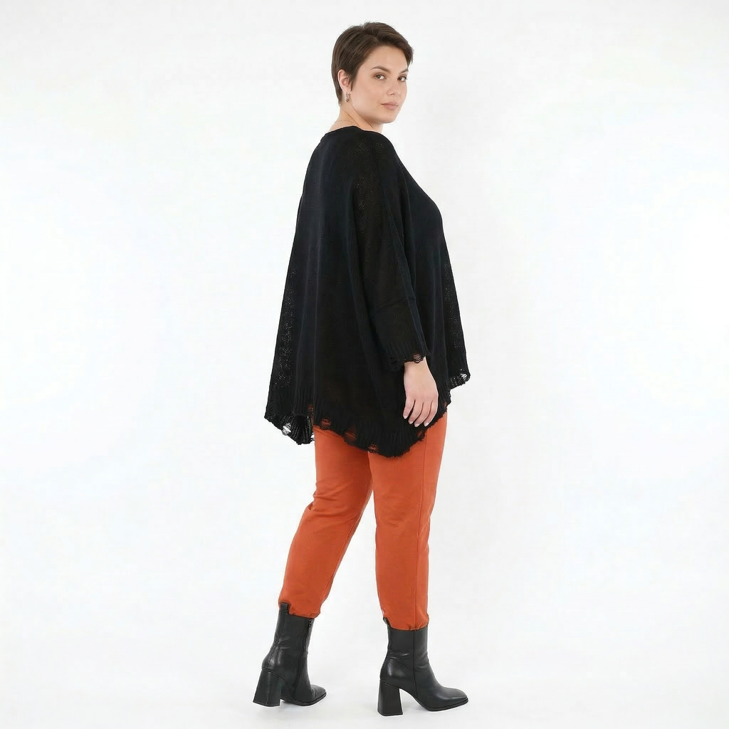 AKH Fashion Leggings in gerader Form, aus Viskose, 1531.0P100, Rost, Ausgefallen, Zeitlos