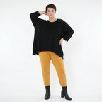 AKH Fashion Leggings in gerader Form, aus Viskose, 1531.0P100, Senf, Ausgefallen, Zeitlos