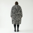  Ballonjacke von AKH Fashion aus Polyester, 1534.06889, Schwarz/Weiß, Zebra, Ausgefallen