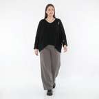  Marlene Hose von AKH Fashion aus Materialmix, 1536.00122, Grau, Ausgefallen, Zeitlos