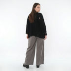 Marlene Hose von AKH Fashion aus Materialmix, 1536.00122, Grau, Ausgefallen, Zeitlos