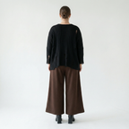  AKH Fashion Hose in gerader Form, aus Materialmix, 1536.00225, Braun, Ausgefallen, Zeitlos