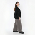  AKH Fashion Hose in gerader Form, aus Materialmix, 1536.00225, Grau, Ausgefallen, Zeitlos