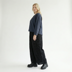  AKH Fashion Jacke in gerundeter Form, aus Baumwolle, 1539.00130, Azurblau, Punkte, Schick