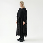 A-Form Tunika von AKH Fashion aus Polyester, 1544.05927, Schwarz, Punkte, Ausgefallen