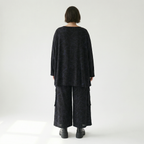  A-Form Bigshirt von AKH Fashion aus Viskose, 1545.00593, Schwarz/Blau, Kringel, Ausgefallen
