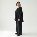  A-Form Bigshirt von AKH Fashion aus Viskose, 1545.00593, Schwarz/Blau, Kringel, Ausgefallen