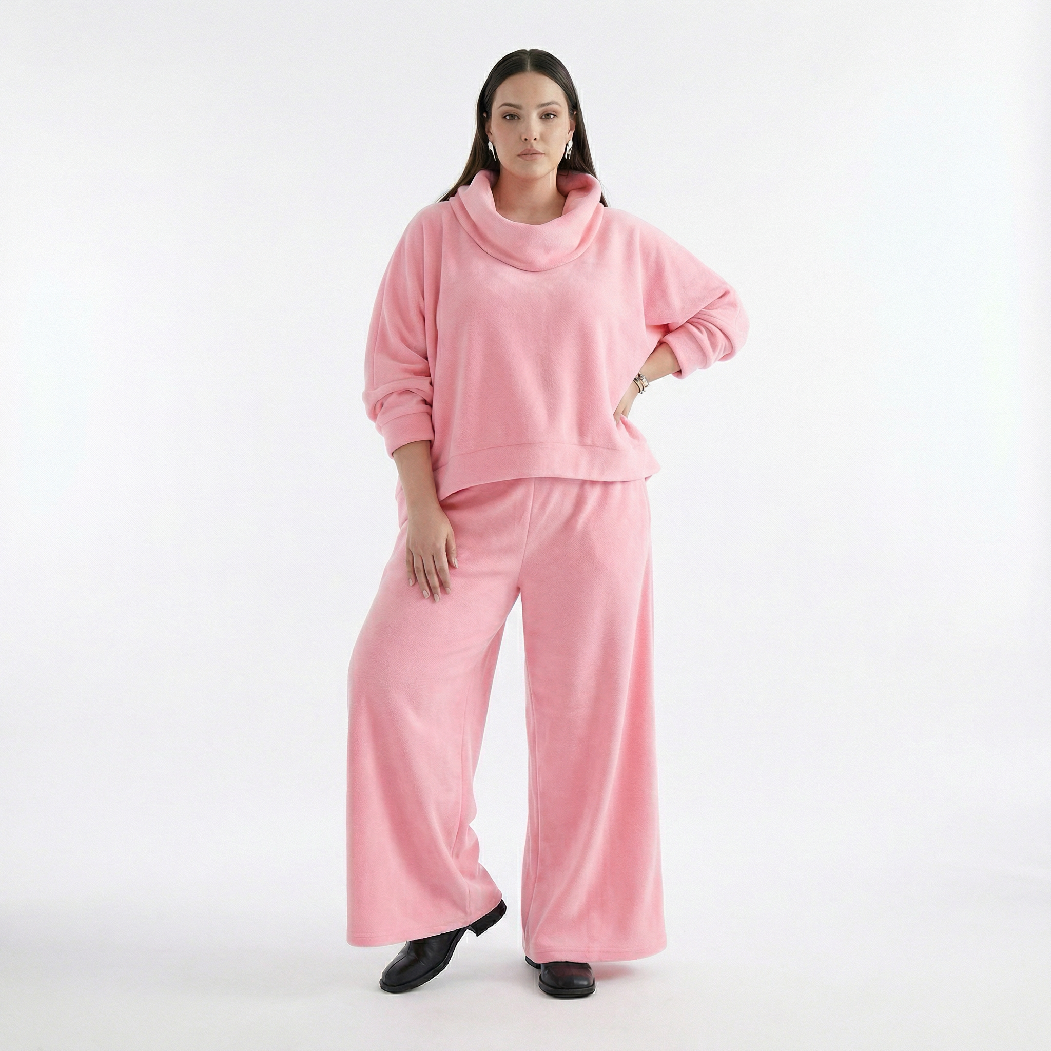  AKH Fashion Überwurf in kastiger Form, aus Baumwolle, 1547.7011R, Pink, Ausgefallen