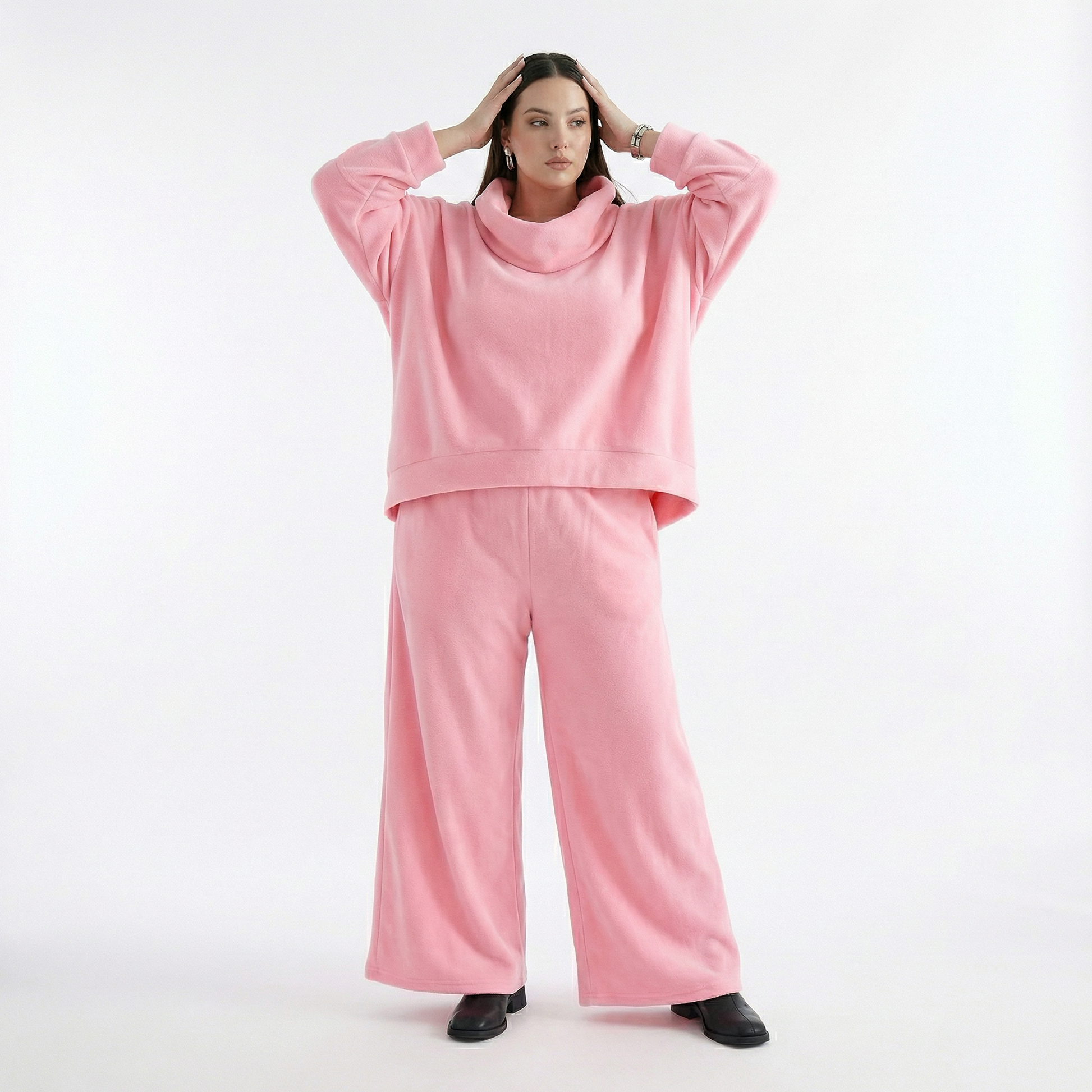  AKH Fashion Überwurf in kastiger Form, aus Baumwolle, 1547.7011R, Pink, Ausgefallen