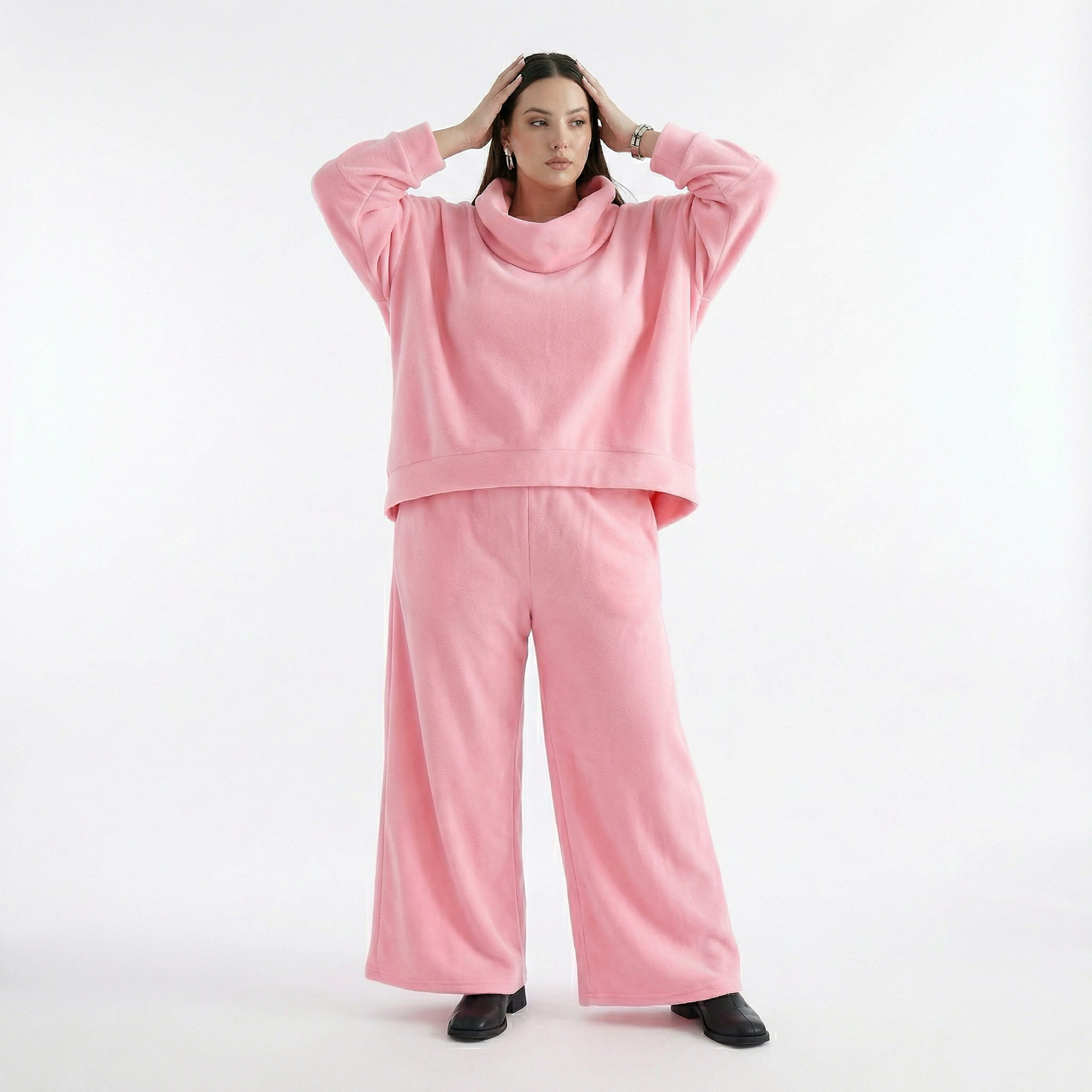  AKH Fashion Überwurf in kastiger Form, aus Baumwolle, 1547.7011R, Pink, Ausgefallen