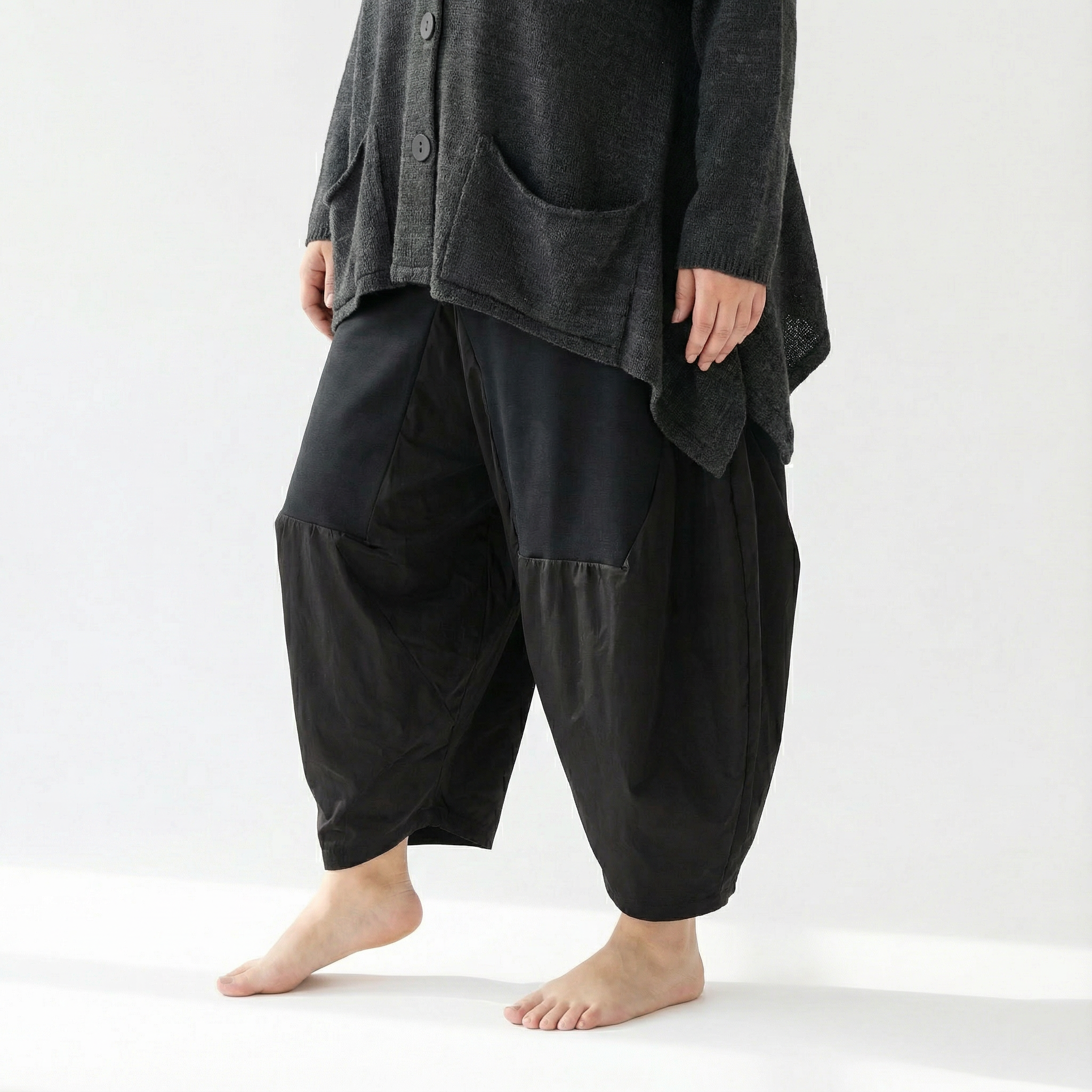 A-Form Jacke von AKH Fashion aus Viskose, 1537.00118, Dunkelgrau, Meliert, Ausgefallen