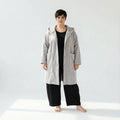  AKH Fashion Jacke in gerader Form, aus Materialmix, 1552.06272, Hellgrau, Ausgefallen