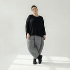  Ballonhose von AKH Fashion aus Viskose, 1561.06883, Grau, Kariert, Ausgefallen, Zeitlos