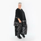 A-Form Bigshirt von AKH Premium aus Viskose, P1019.7103, Silber/Schwarz, Zebra, Ausgefallen