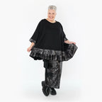 A-Form Bigshirt von AKH Premium aus Viskose, P1019.7103, Silber/Schwarz, Zebra, Ausgefallen