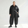 A-Form Jacke von AKH Premium aus Viskose, P1021.7161, Schwarz, Raute, Ausgefallen, Zeitlos