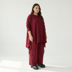  Ballonhose von AKH Fashion aus Viskose, 1566.07125, Weinrot, Ausgefallen, Zeitlos, Schick
