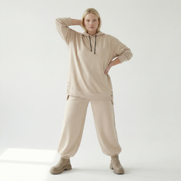  Ballonhose von AKH Fashion aus Viskose, 1566.08067, Beige, Ausgefallen, Zeitlos, Schick