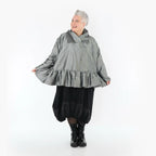  A-Form Jacke von AKH Premium aus Viskose, P107166, Grau, Ausgefallen, Zeitlos, Schick