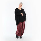  Ballonhose von AKH Premium aus Materialmix, P1027.7126, Weinrot, Ausgefallen, Zeitlos
