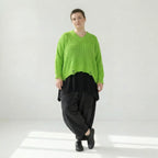 AKH Premium Überwurf in kastiger Form, aus Baumwolle, P1032.2602, NeonGrün, Ausgefallen