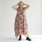  A-Form Kleid von AKH Fashion aus Baumwolle, 1503.07111, Multicolor, Farbmix, Ausgefallen