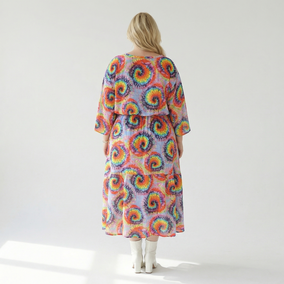  A-Form Kleid von AKH Fashion aus Baumwolle, 1503.07112, Multicolor, Farbmix, Ausgefallen